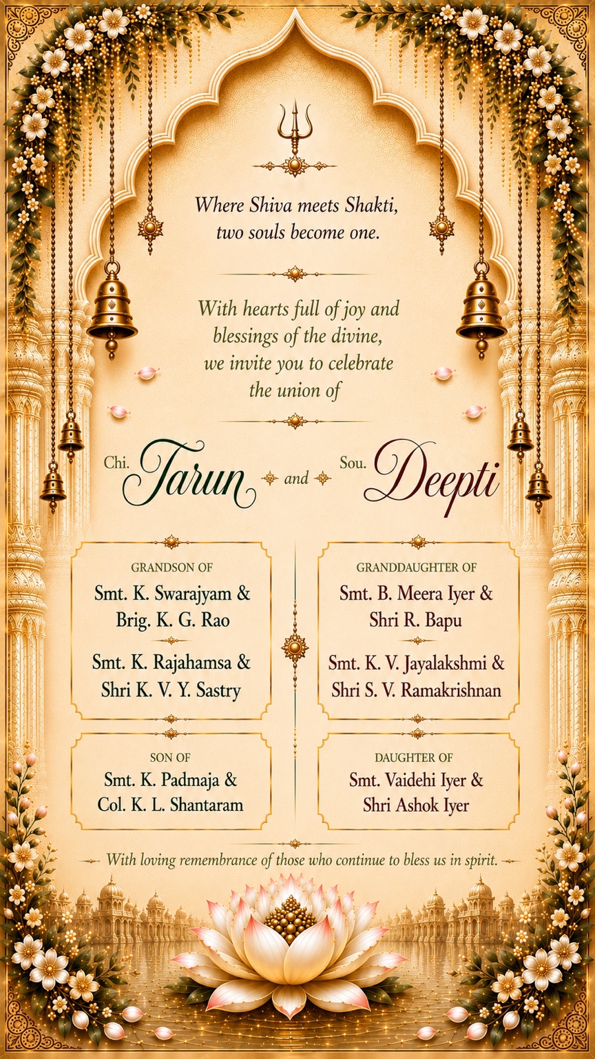 Formal invitation